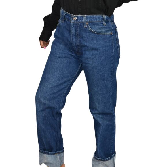 Vintage Levis 505 Jeans Regular Fit Straight Leg Denim Cotton SF 207 80s Size 34 - Picture 12 of 15